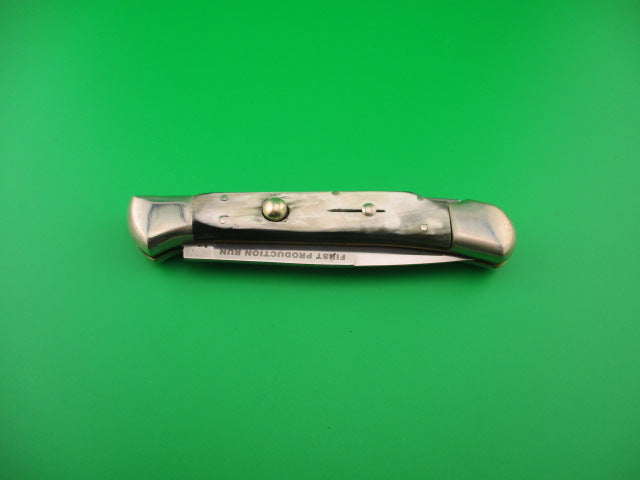 AROSA MANIAGO ITALY 24cm Italian DM Horn Lockback automatic knife