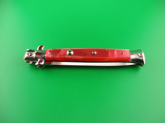 STILETTO ITALY 28cm Italian Swivel bolster Dagger Pink Acrylic automatic knife