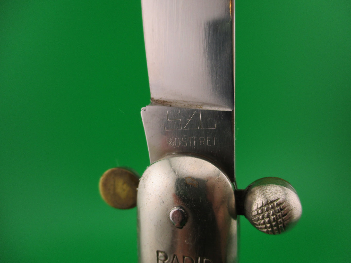 RAPID SZL ROSTFREI 25cm Italian Knob open manual Pearlex vintage knife