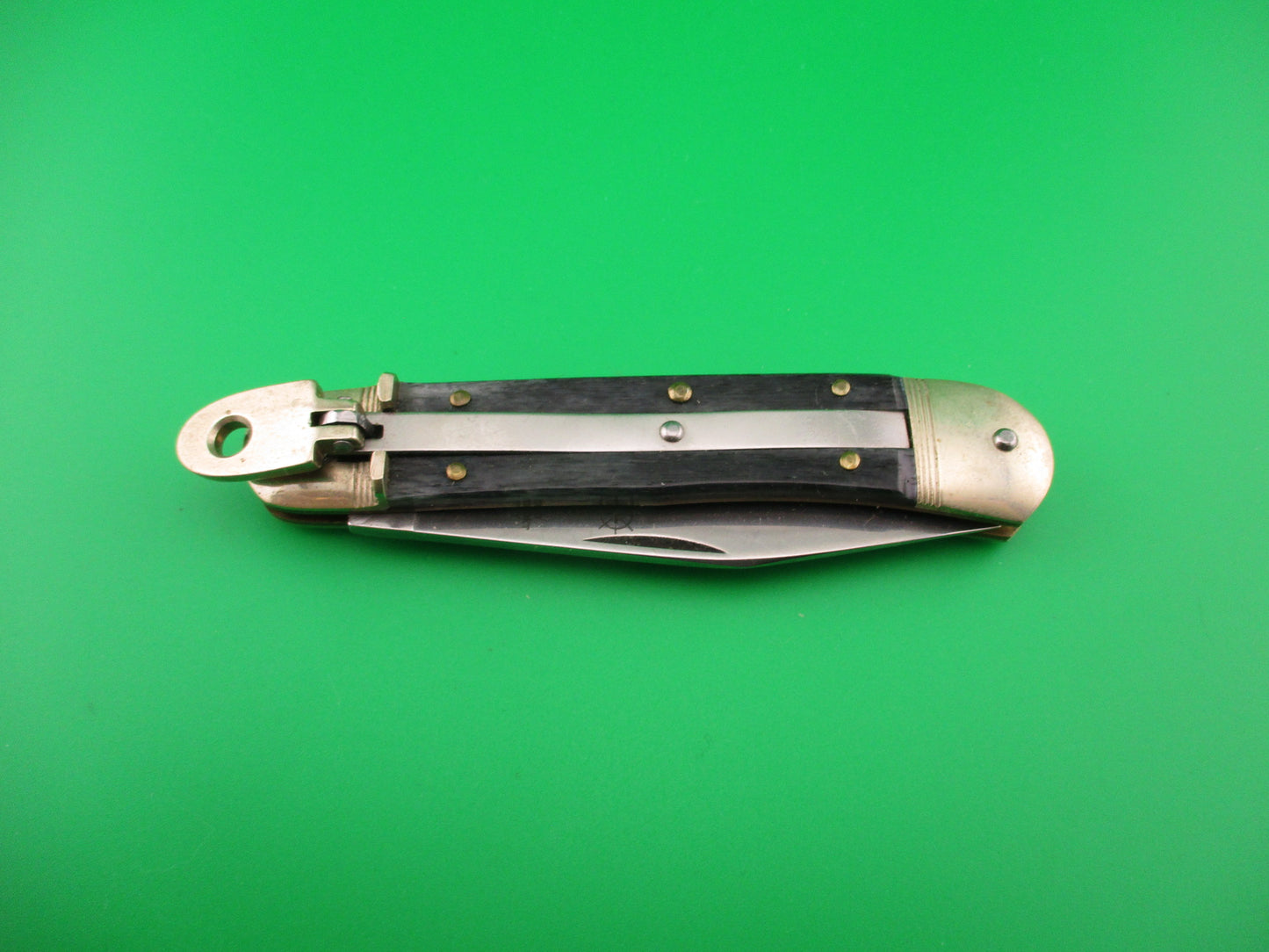 Hubertus SOLINGEN 10cm German Lever Smooth Gray bone automatic knife