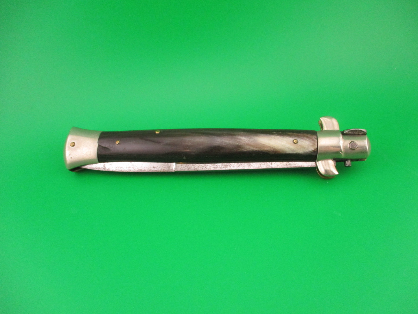 No Stamp 28cm Italian Picklock 1950s Vintage Bayonet Horn automatic knife NICE