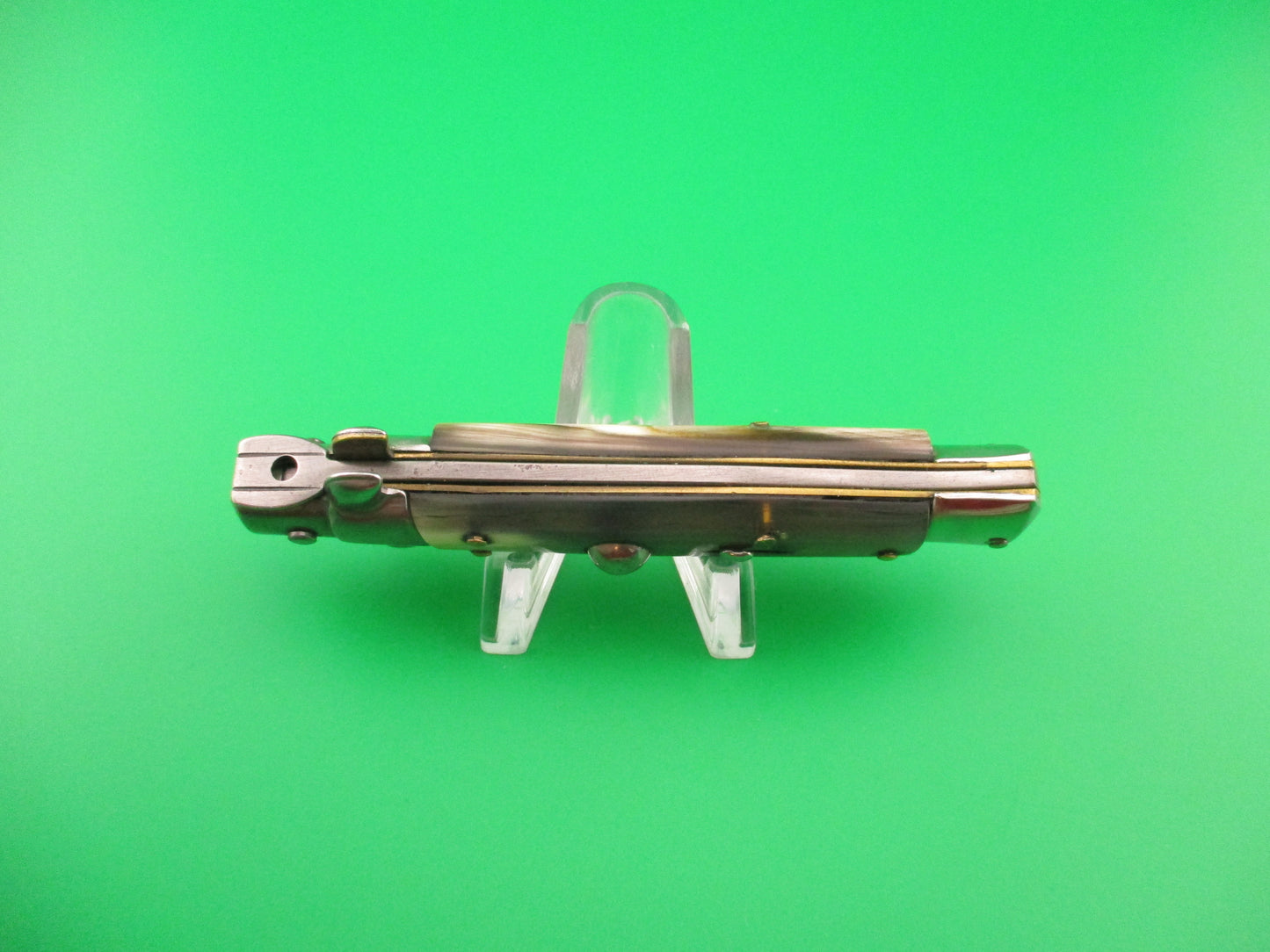 Rostfrei (slant) 18cm Italian Stiletto Swivel bolster Vintage automatic knife 1970s