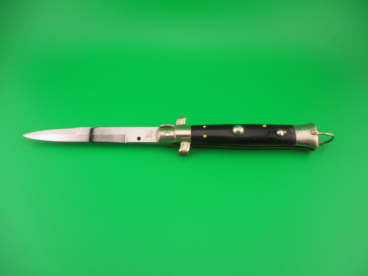 MAURO MARIO 20cm Italian Picklock 1950s bayonet automatic knife w lanyard