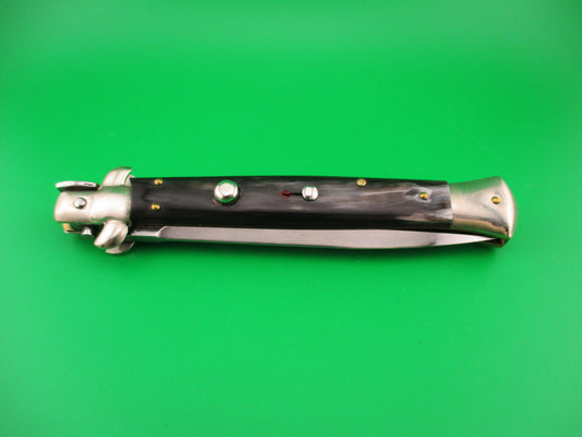 LATAMA WALT'S 28cm Classic Dark Horn Dagger Grind switchblade knife 5mm