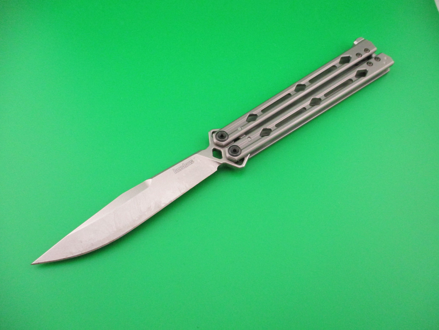 Kershaw Lucha Balisong Butterfly - Stainless Steel (4.6" Magnacut SW) 5150MAG
