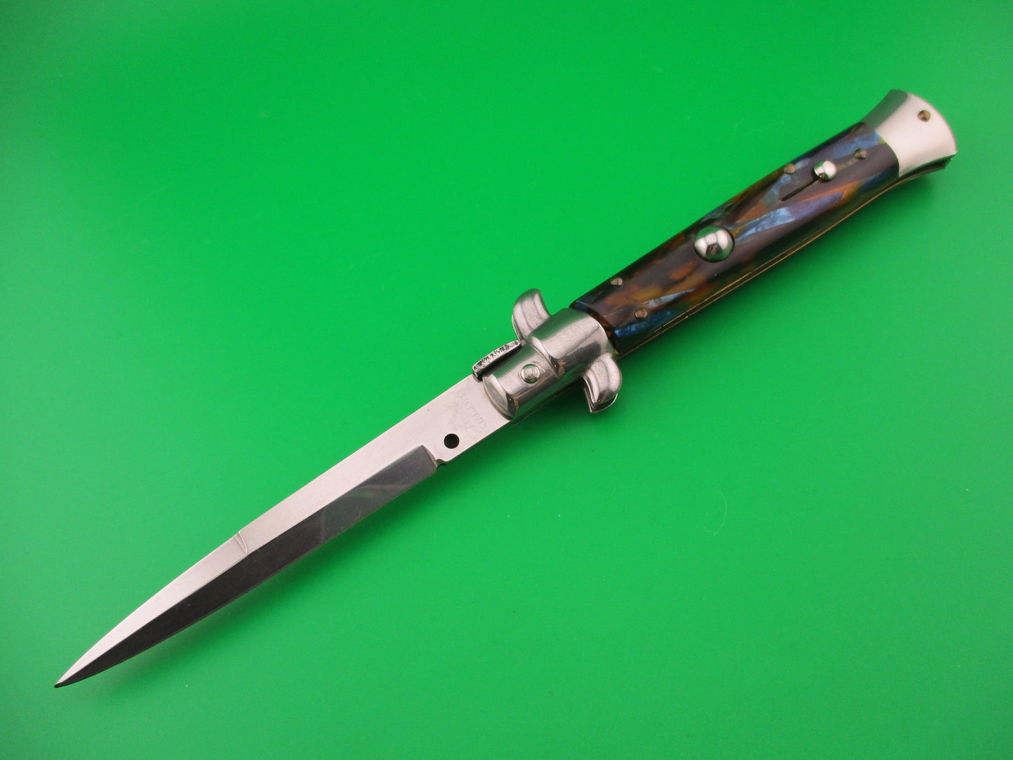 ITALY STAINLESS 22cm Italian Swivel bolster Wild Colors automatic knife