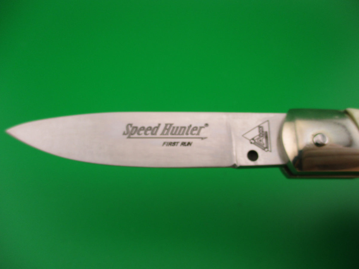 AKC 18cm Italian Lockback Horn Speed Hunter First Run automatic knife
