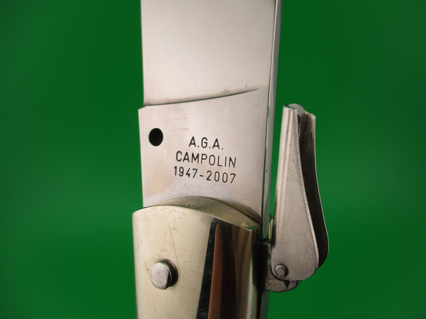 AGA CAMPOLIN ITALY 30cm Italian Horn Catalana Fulcrum automatic knife