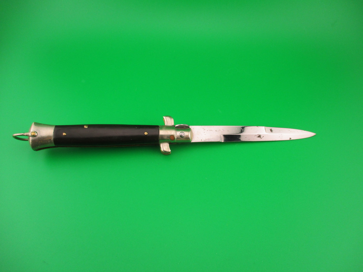 MAURO MARIO 20cm Italian Picklock 1950s bayonet automatic knife w lanyard