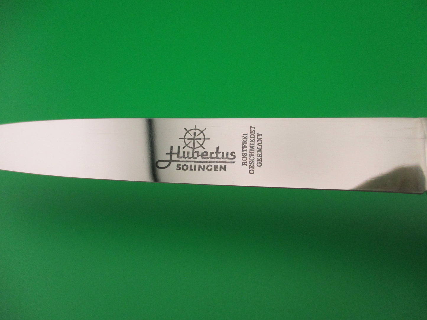 Hubertus Solingen 14cm Large Slimline Lever Yellow Micarta automatic knife