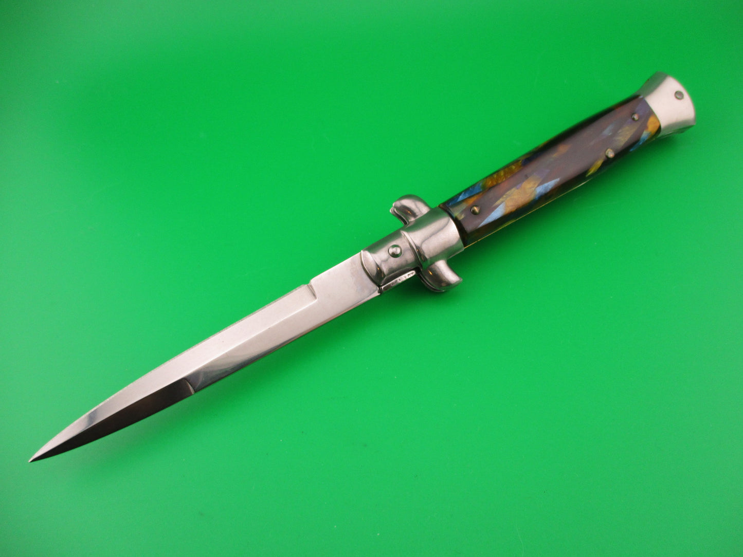 ITALY STAINLESS 22cm Italian Swivel bolster Wild Colors automatic knife