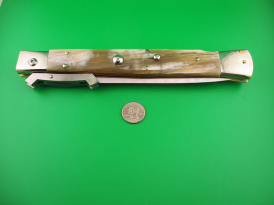 RENZO PASCOTTO 18 INCH (45cm) Swing Guard Dagger Honey Horn automatic knife