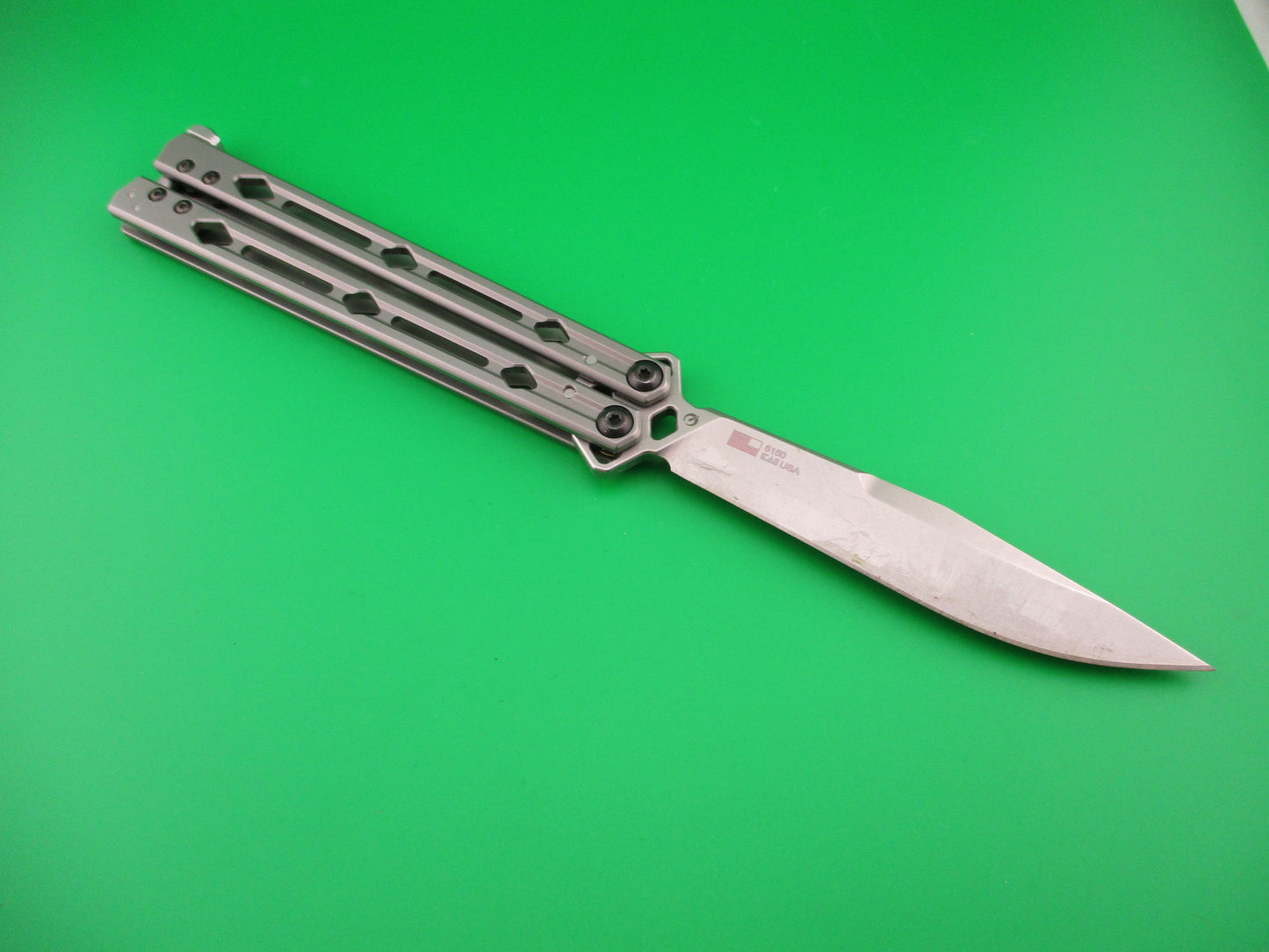 Kershaw Lucha Balisong Butterfly - Stainless Steel (4.6" Magnacut SW) 5150MAG