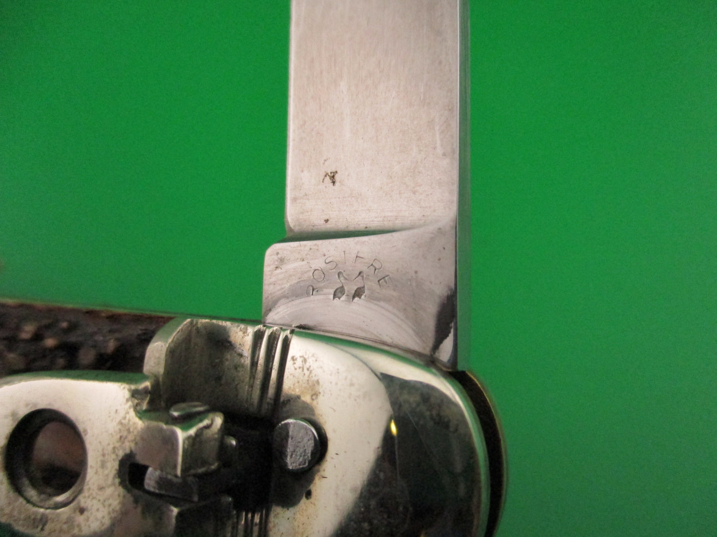 ROSTFREI KISSING CRANE 11cm German Lever Stag vintage automatic knife