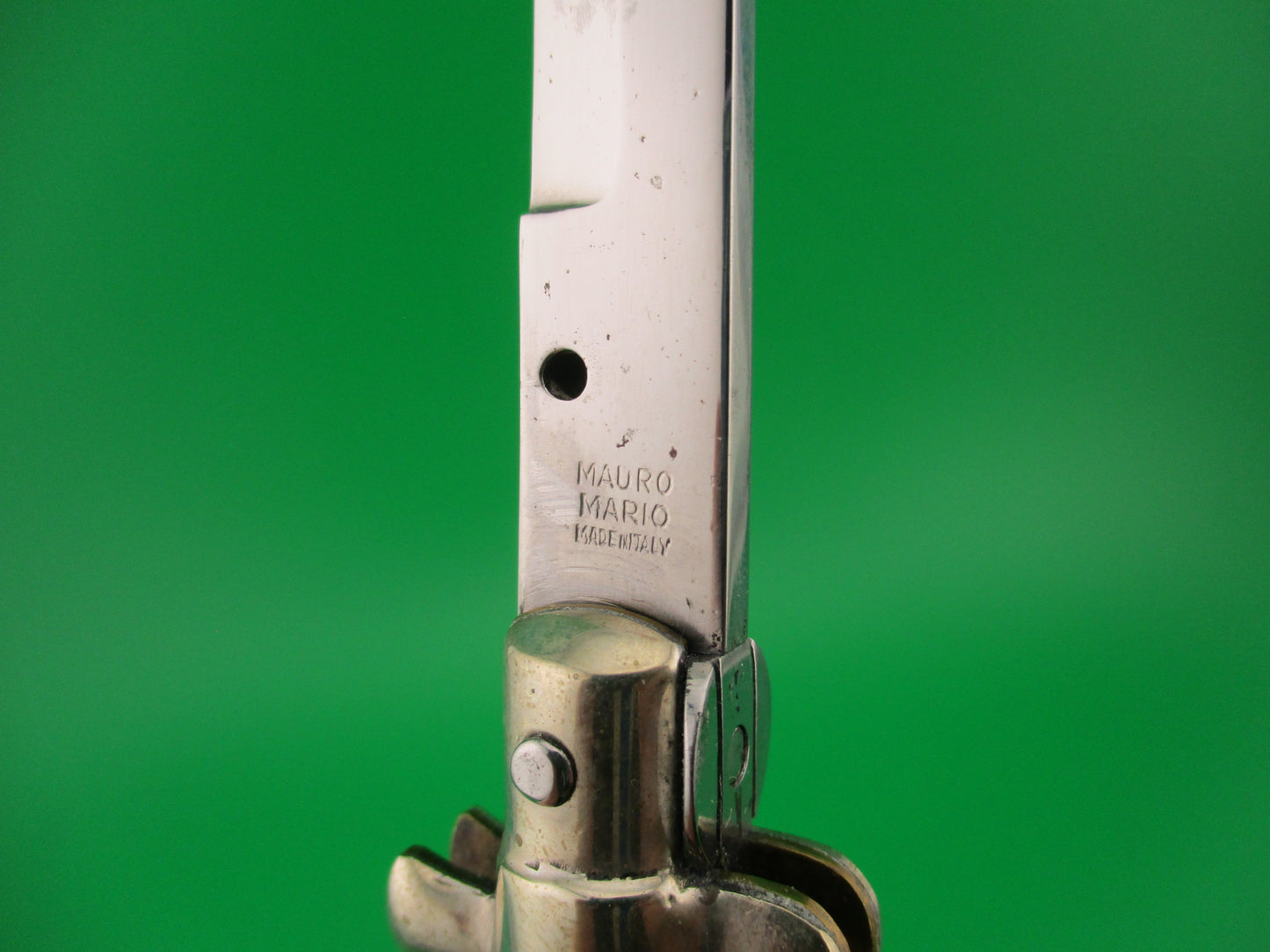 MAURO MARIO 20cm Italian Picklock 1950s bayonet automatic knife w lanyard