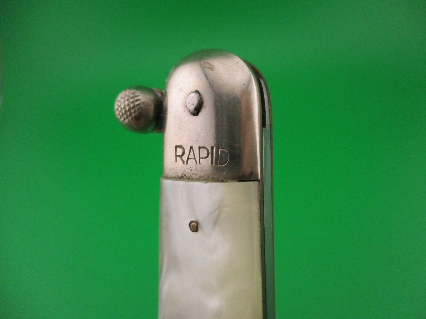 RAPID SZL ROSTFREI 25cm Italian Knob open manual Pearlex vintage knife