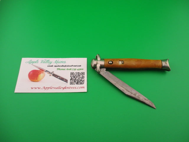 COLONIAL SHUR SNAP Bowtie 3rd Gen Caramel Vintage switchblade bowtie knife