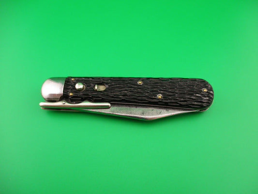 Schrade Cut Co Hunters Pride ETCHED # G1544 3/4 STG Folding guard switchblade knife