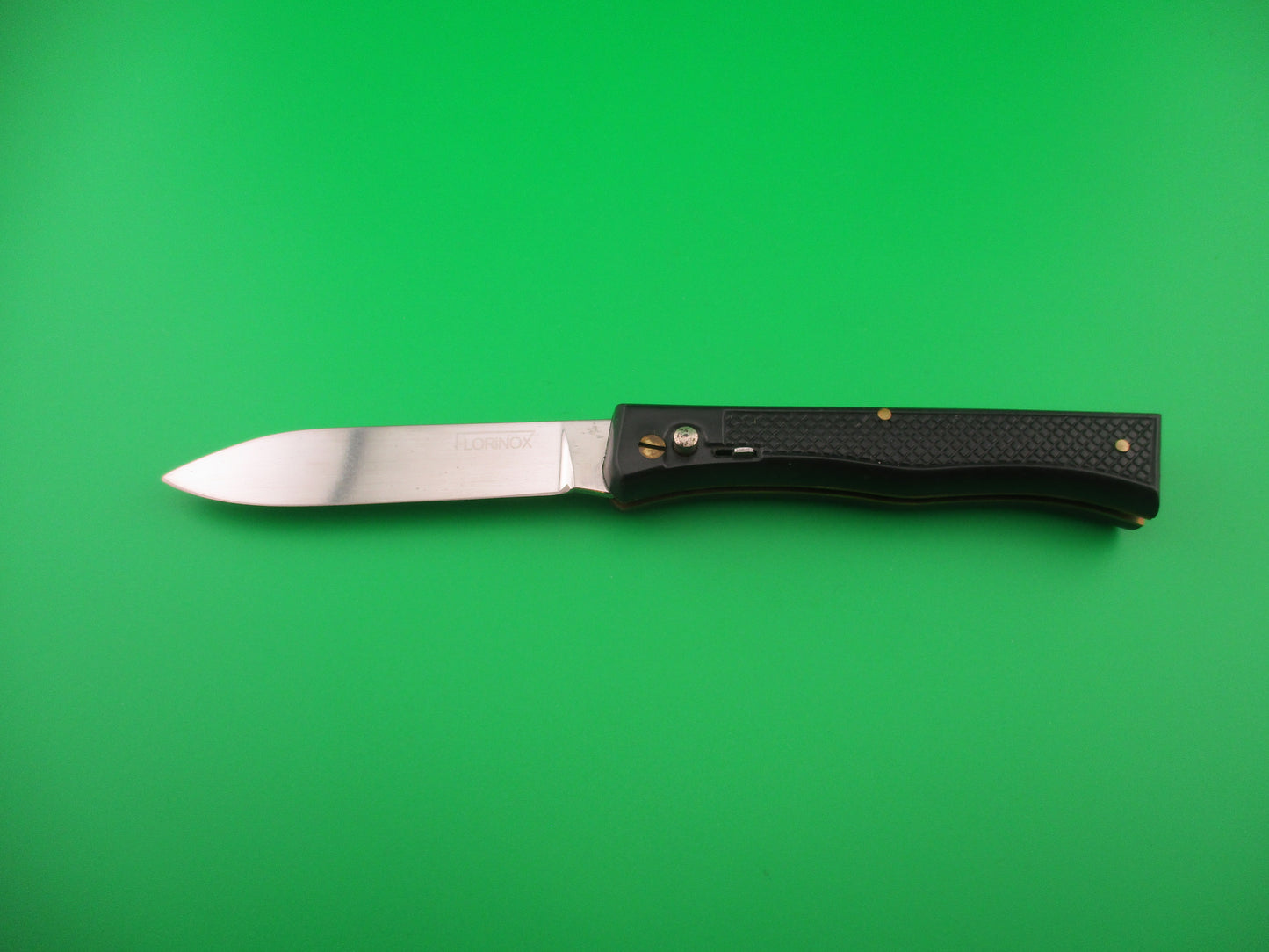 FLORINOX 19cm French BoBc Black checkered vintage automatic knife