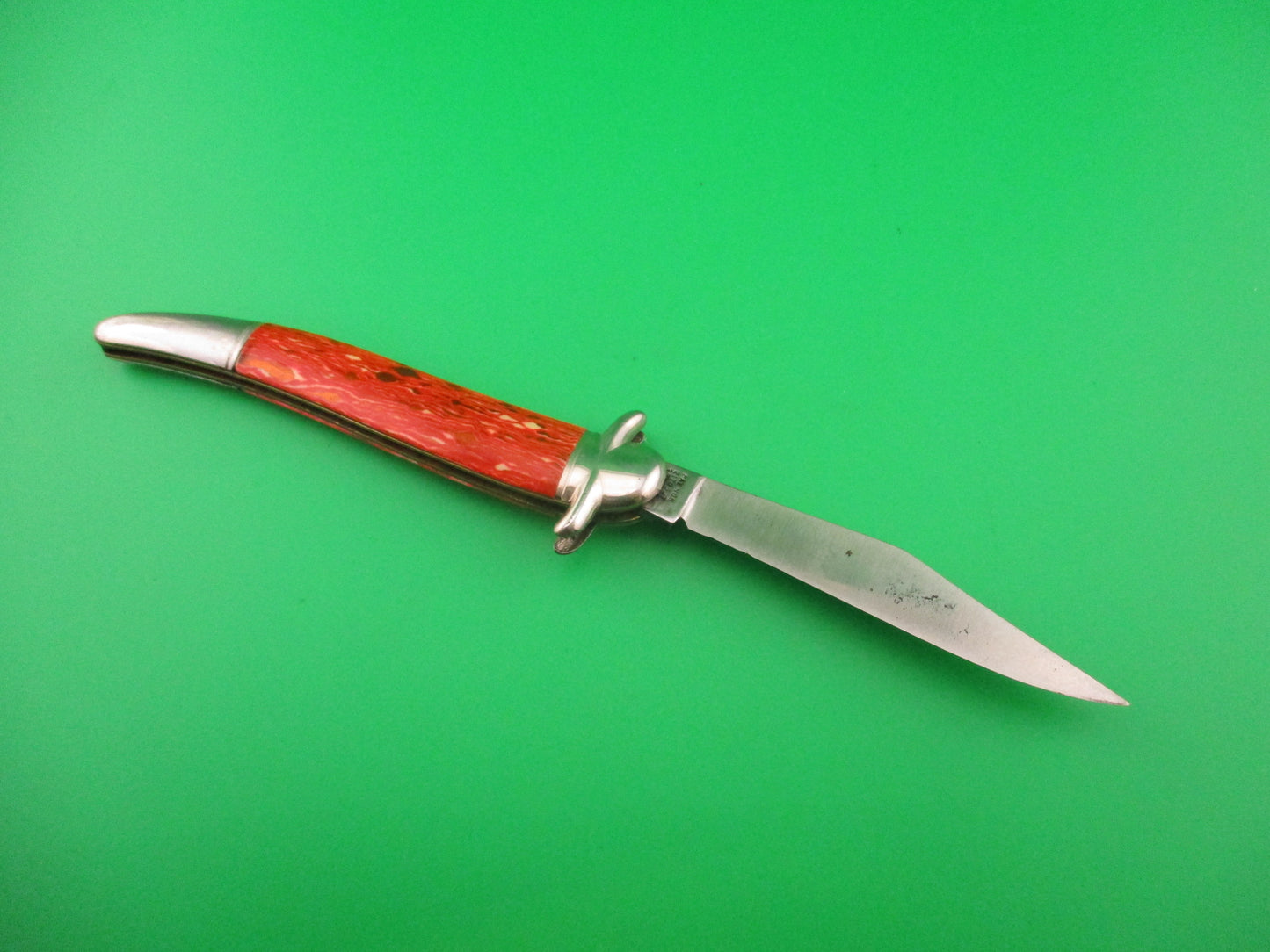 Hammer Brand Imperial toothpick crossguard Firebrick vintage switchblade