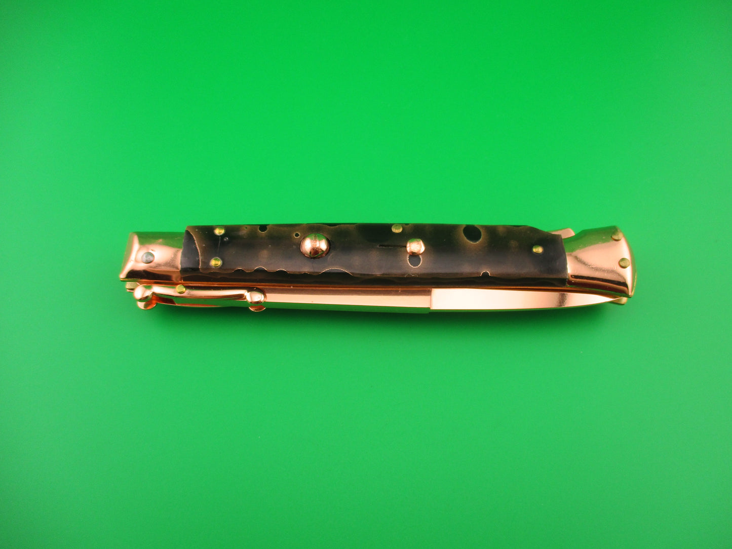 FRANK B ITALY 28cm Italian Swing guard Copper Classic automatic knife