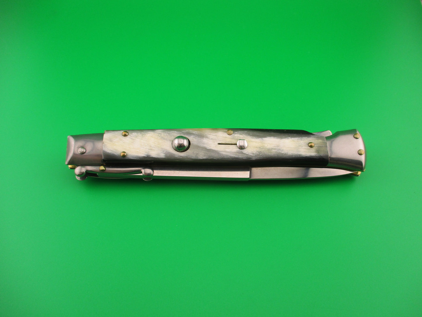 FRANK B ITALY 28cm Italian Swing Guard Brazilian horn automatic knife