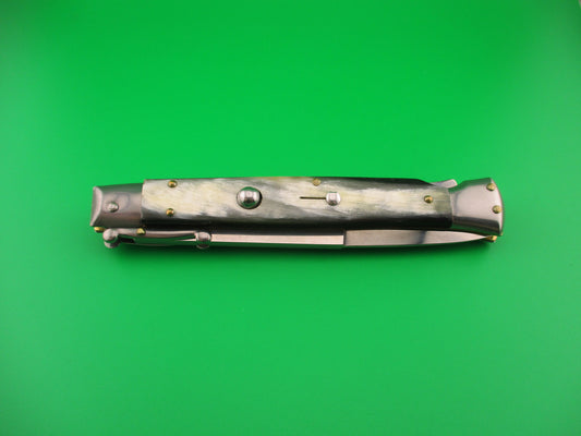 FRANK B ITALY 28cm Italian Swing Guard Brazilian horn automatic knife