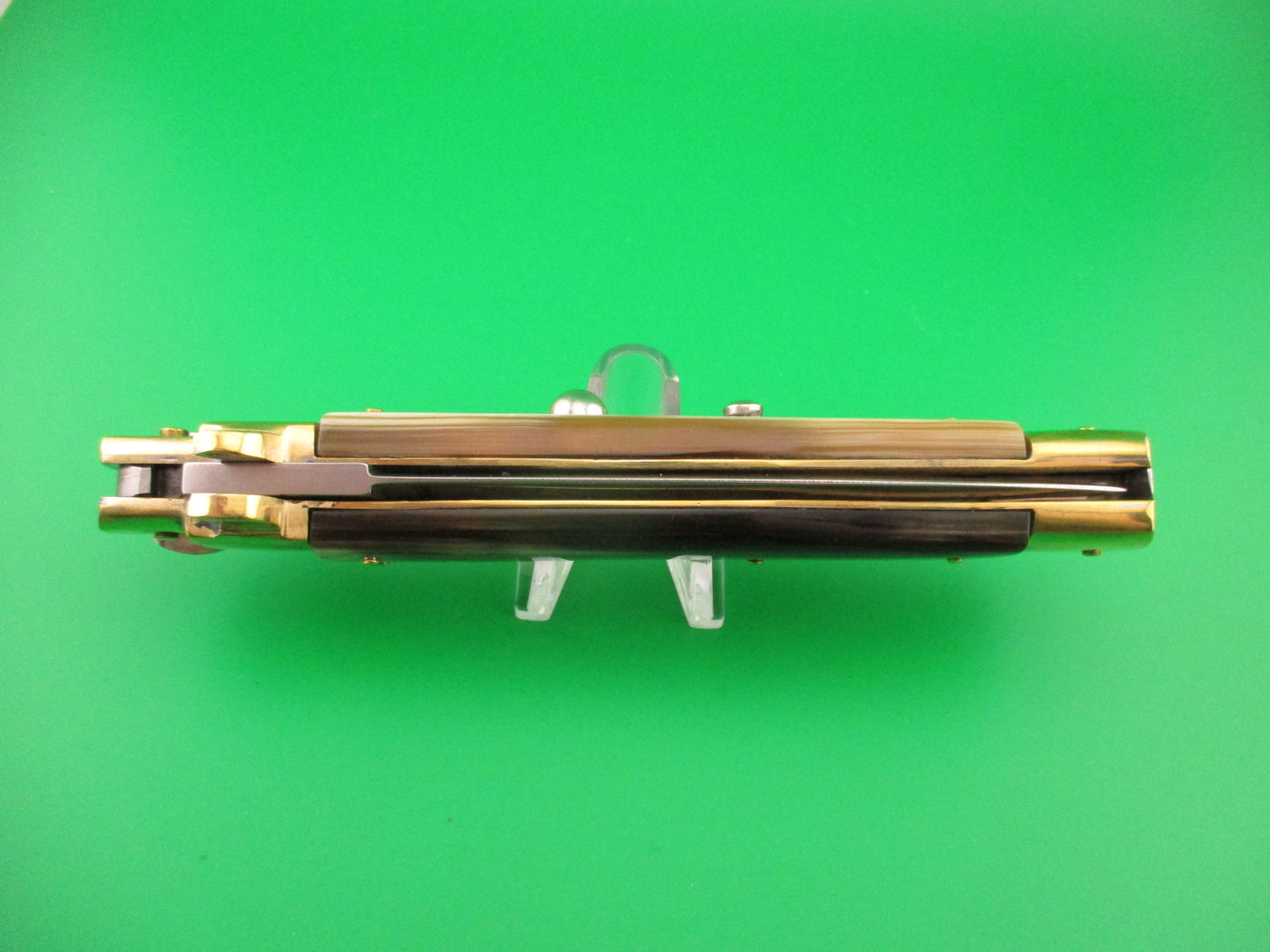 Renzo Pascotto Maniago Italy 30cm Italian Wasp body Picklock Brazilian Horn automatic knife
