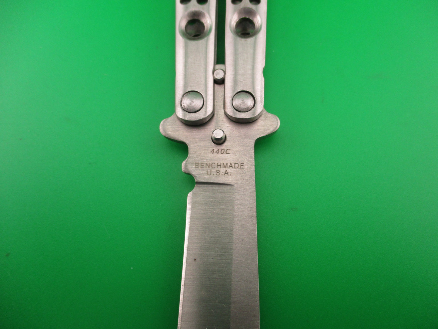 Benchmade style Balisong Butterfly Tanto blade knife copy?