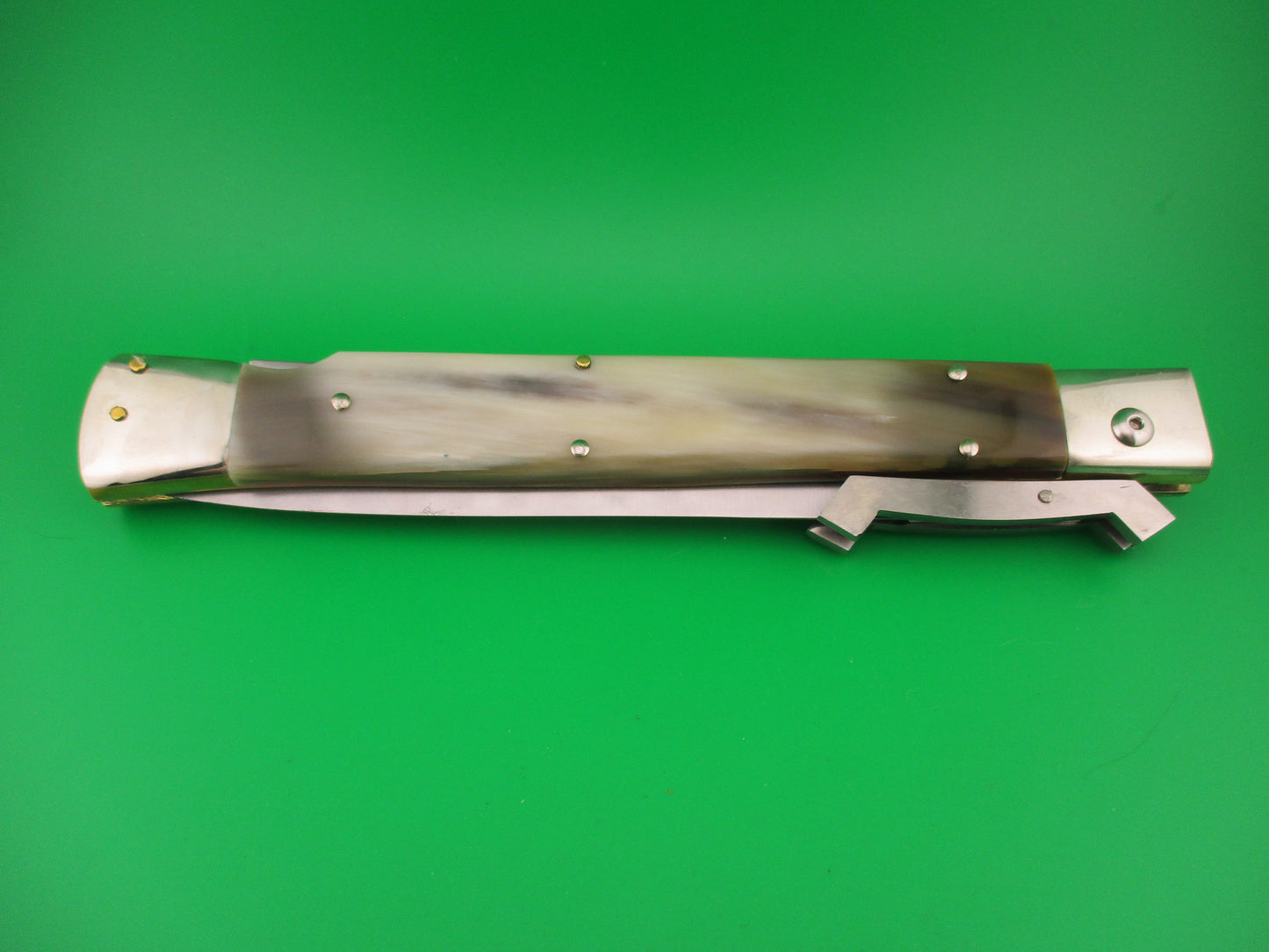 RENZO PASCOTTO 18 INCH (45cm) Swing Guard Dagger Honey Horn automatic knife