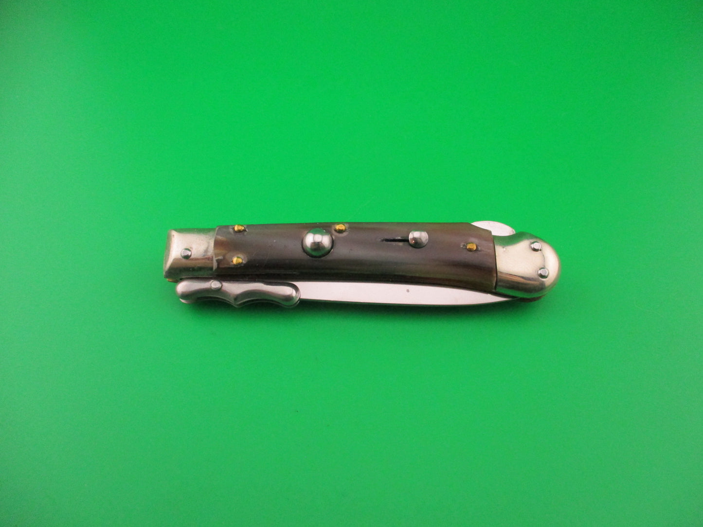 ROSTFREI 19cm Italian Medici Horn Swing guard dagger automatic knife