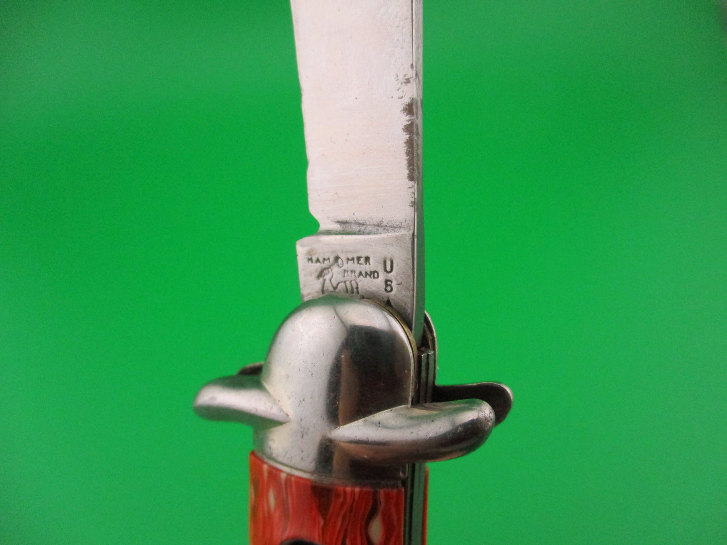 Hammer Brand Imperial toothpick crossguard Firebrick vintage switchblade
