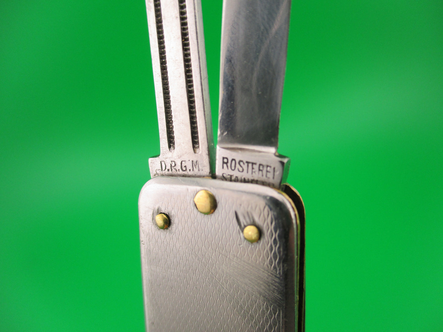 BROCHNOHF SOLINGEN 10cm German Lobster 2 blade coil spring automatic knife
