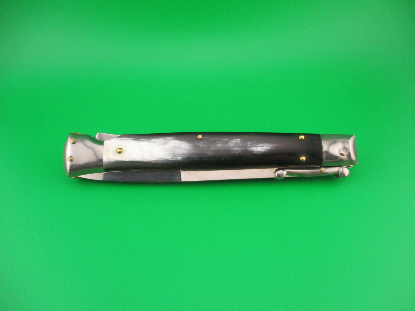 FRANK B ITALY 28cm Italian Swing Guard Brazilian horn automatic knife