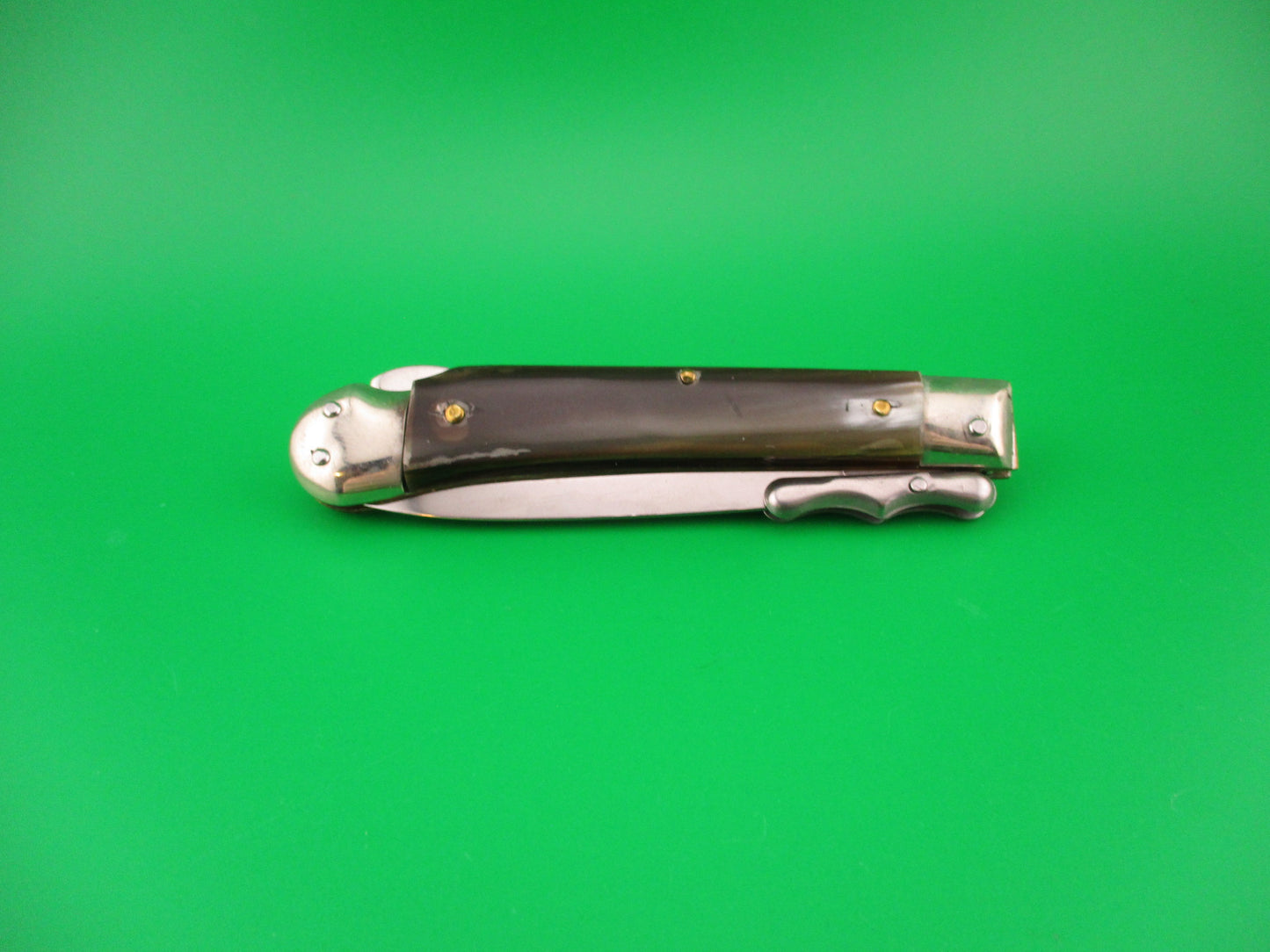 ROSTFREI 19cm Italian Medici Horn Swing guard dagger automatic knife