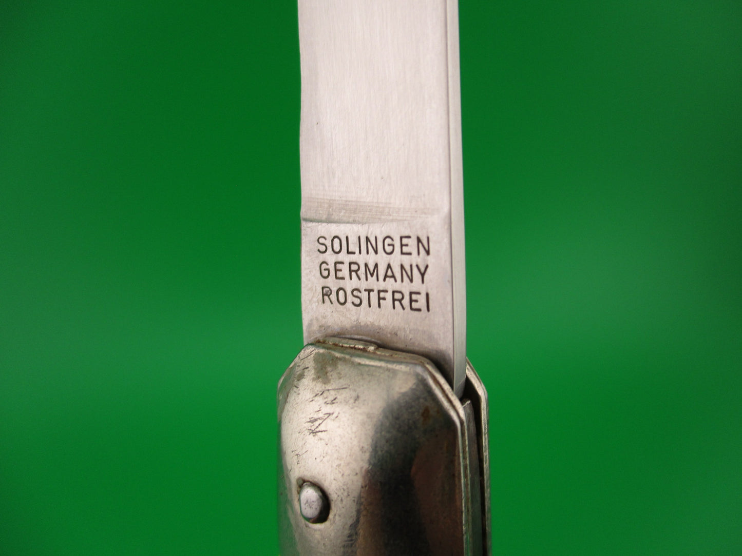SOLINGEN GERMANY ROSTFREI 18cm German Imitation Stag automatic knife