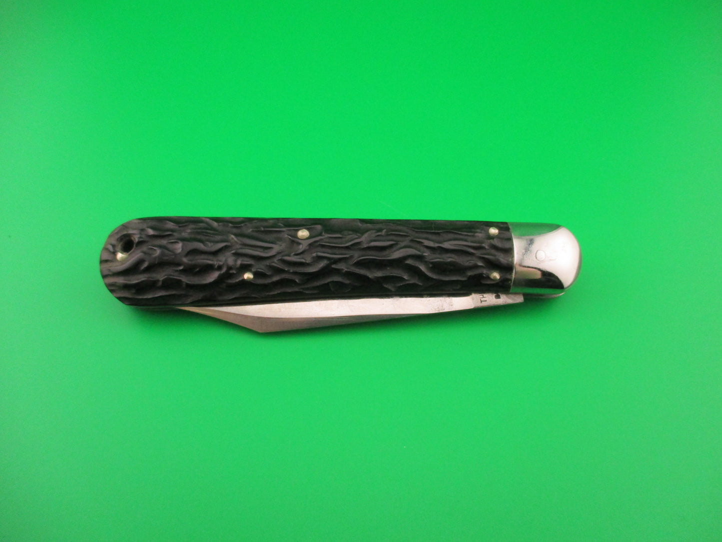 Flylock Hunter 11000 Black Wormgroove switchblade knife w/ Strong ETCH