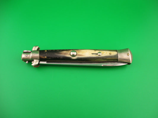 INOX 28cm Italian Transitional Stiletto colorful horn vintage automatic knife