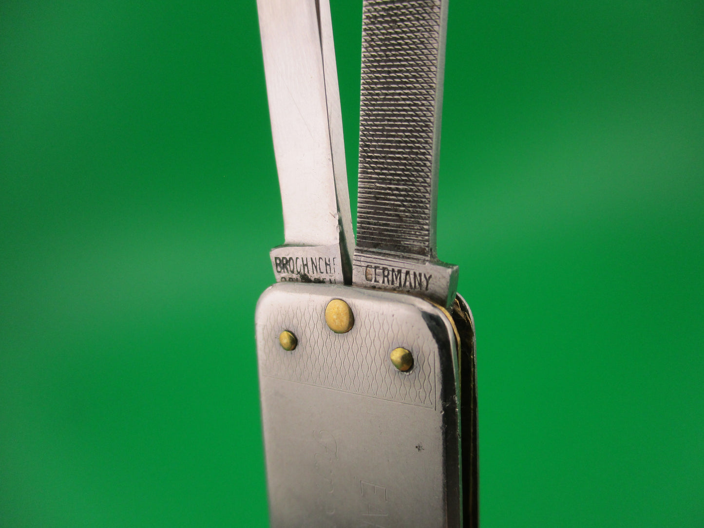 BROCHNOHF SOLINGEN 10cm German Lobster 2 blade coil spring automatic knife