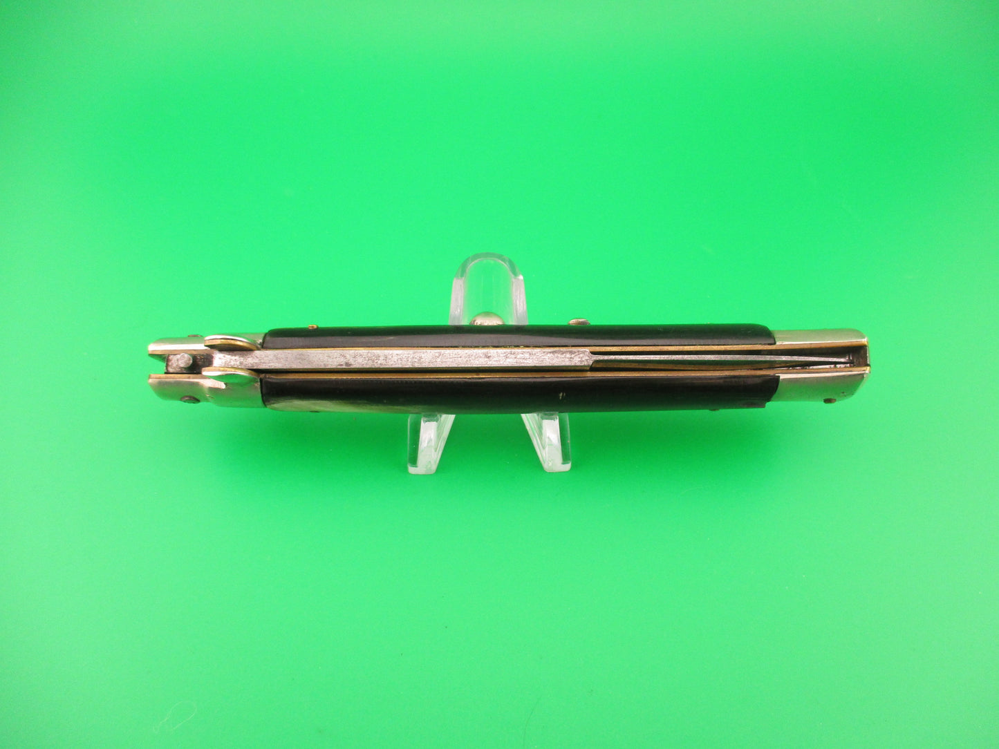 No Stamp 28cm Italian Picklock 1950s Vintage Bayonet Horn automatic knife NICE