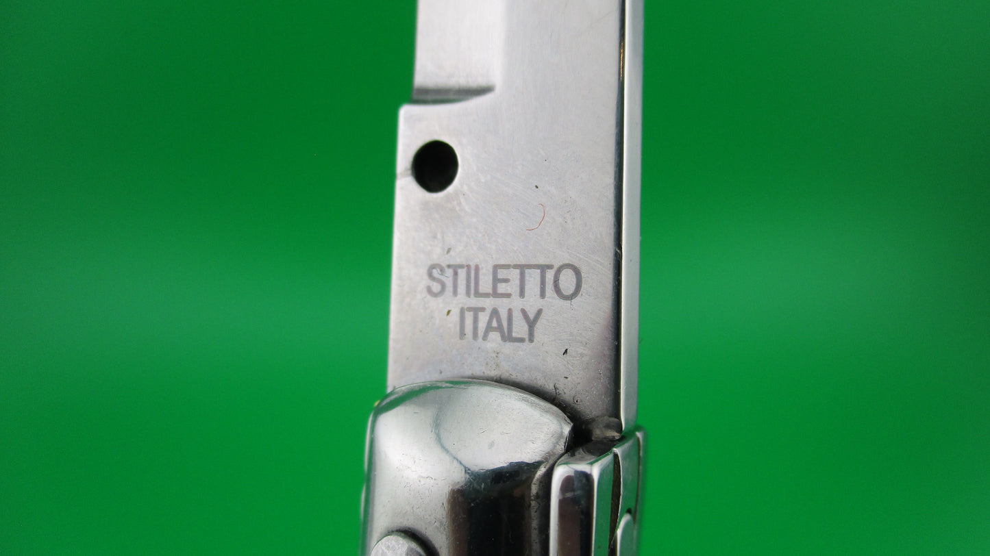 STILETTO ITALY 23cm Italian Stiletto Honey horn swivel bolster switchblade knife