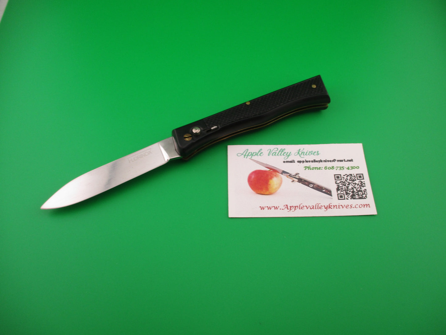 FLORINOX 19cm French BoBc Black checkered vintage automatic knife