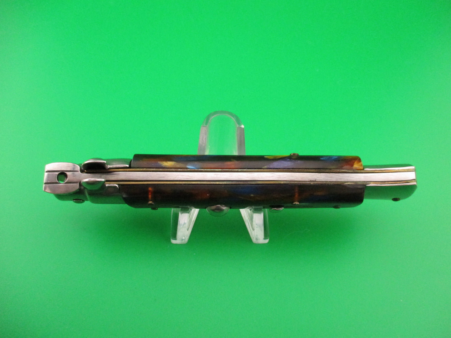 ITALY STAINLESS 22cm Italian Swivel bolster Wild Colors automatic knife