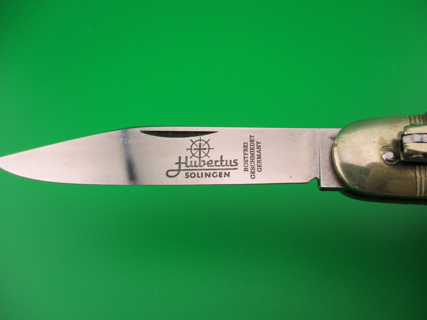 Hubertus SOLINGEN 10cm German Lever Smooth Gray bone automatic knife
