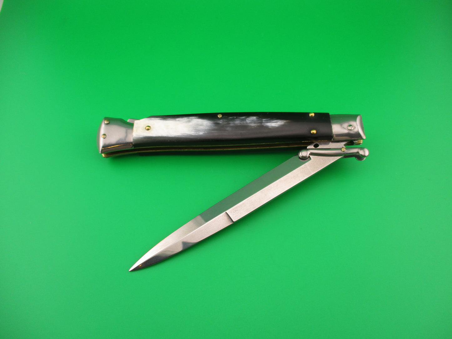 FRANK B ITALY 28cm Italian Swing Guard Brazilian horn automatic knife