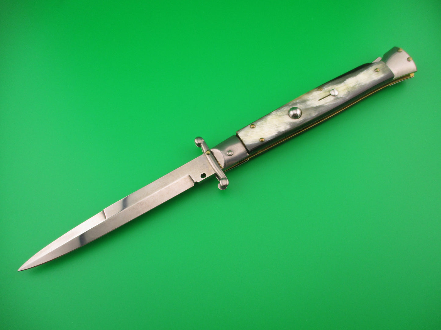 FRANK B ITALY 28cm Italian Swing Guard Brazilian horn automatic knife