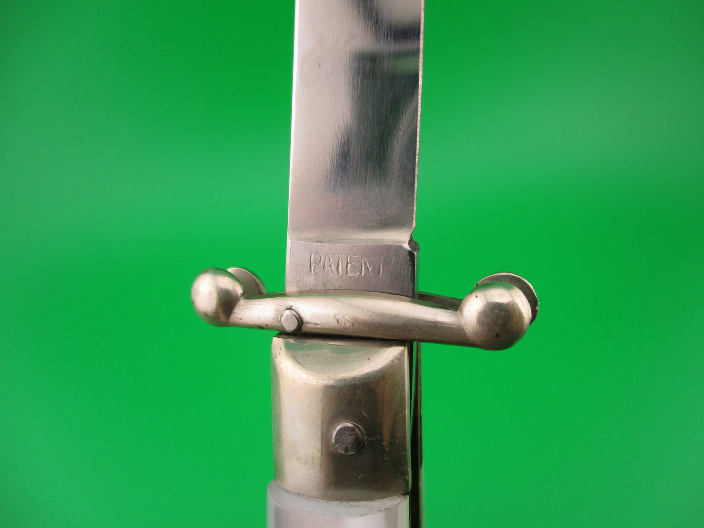MADE IN ITALY INOX 18cm Italian Swing Guard Pearlex Red Dot vintage automatic knife