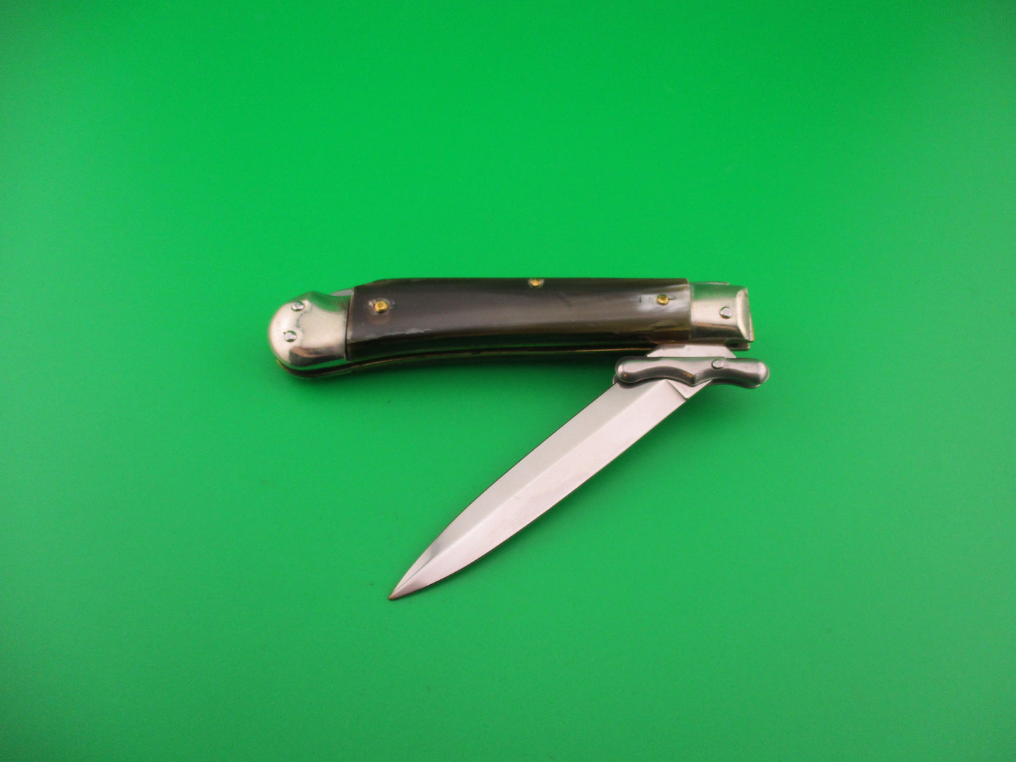 ROSTFREI 19cm Italian Medici Horn Swing guard dagger automatic knife