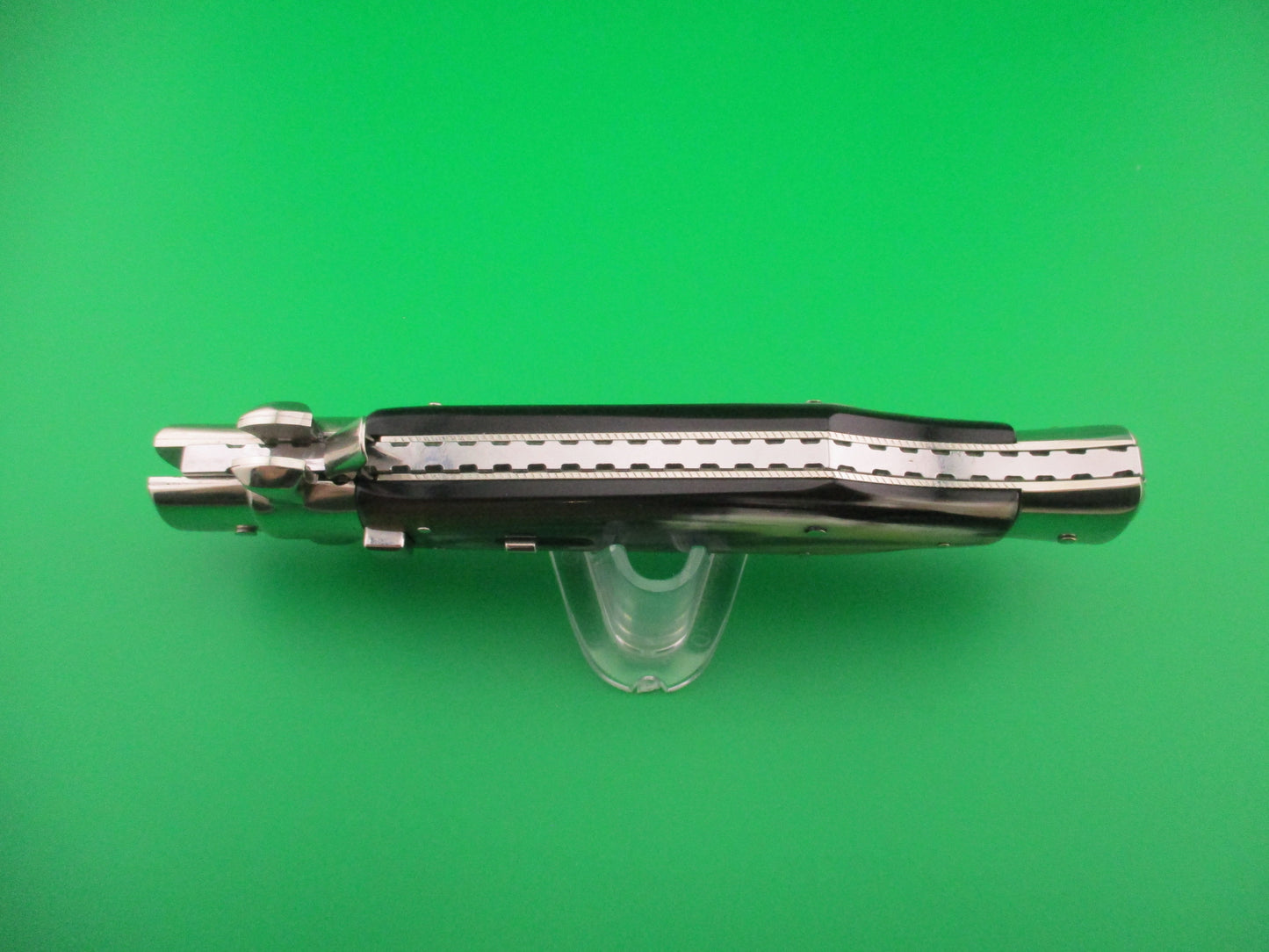 z AGA CAMPOLIN ITALY 29cm Italian BLACK WIDOW Fulcrum Wasp Square button automatic knife