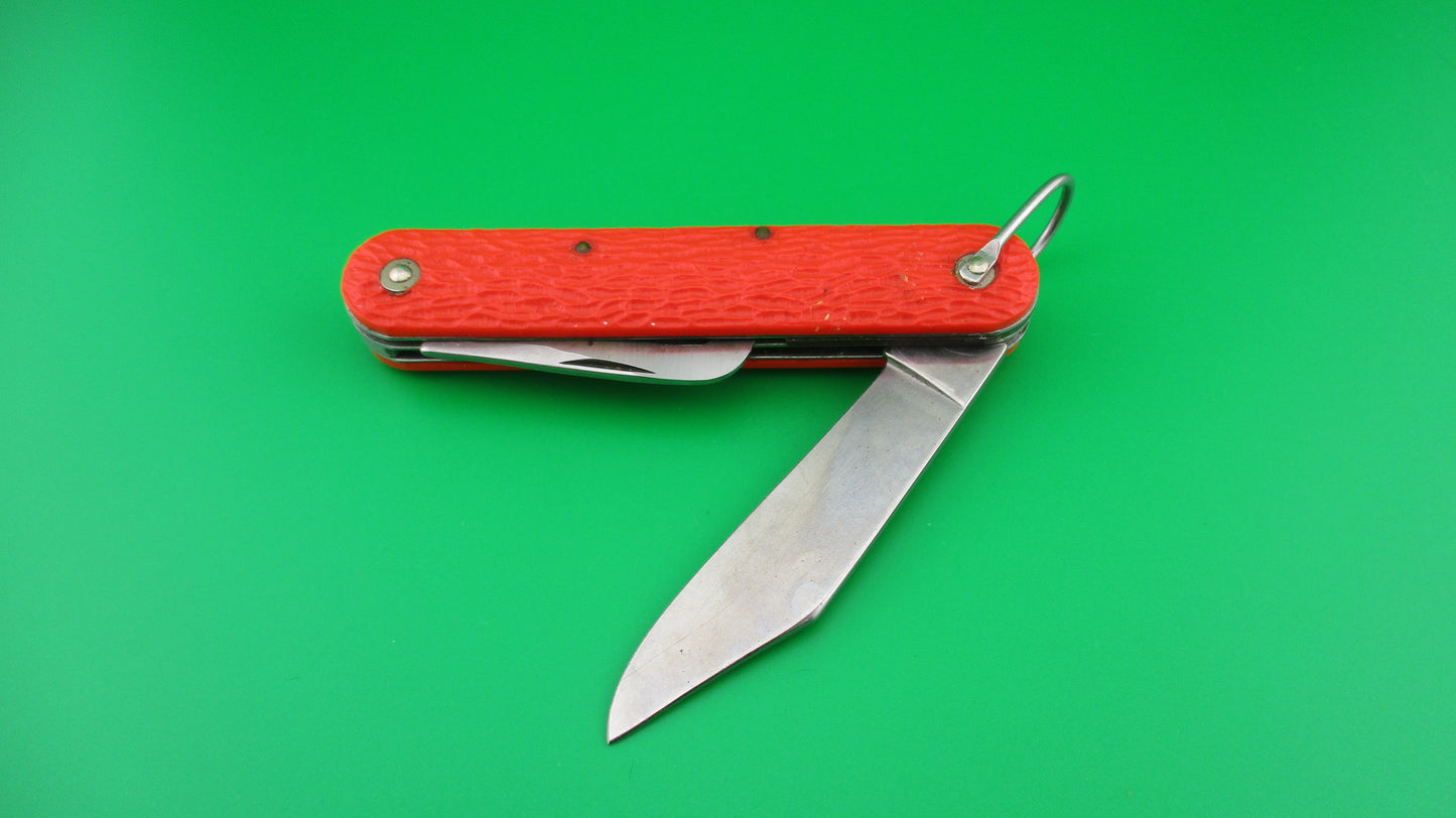 CAMILLUS vintage MC1 Orange paratrooper automatic knife with hook blade